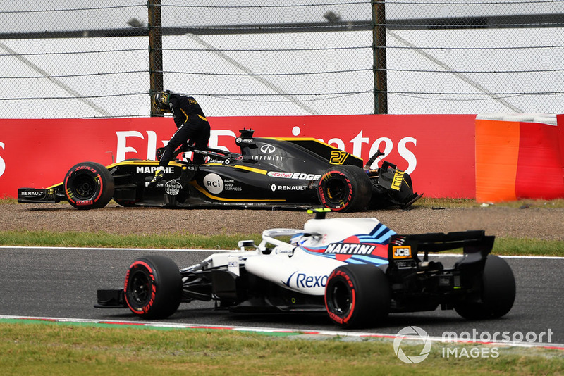 Accidente de Nico Hulkenberg, Renault Sport F1 Team R.S. 18