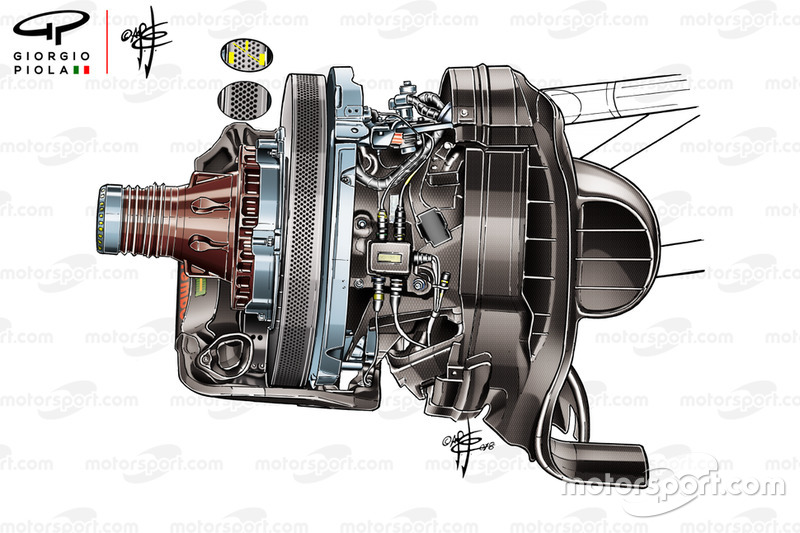 Передние тормоза Ferrari SF71H