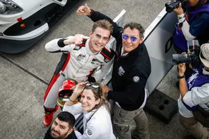 Il vincitore della gara Kevin Ceccon, Team Mulsanne Alfa Romeo Giulietta TCR