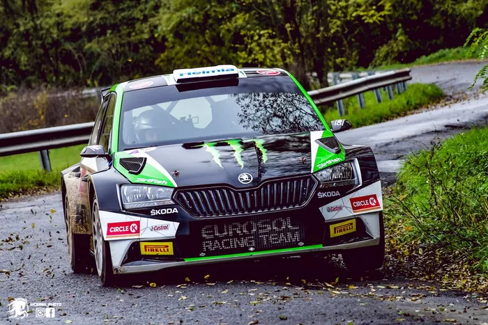 Oliver Solberg, Aaron Johnston, Eurosol Racing Team, Skoda Fabia Rally2 Evo