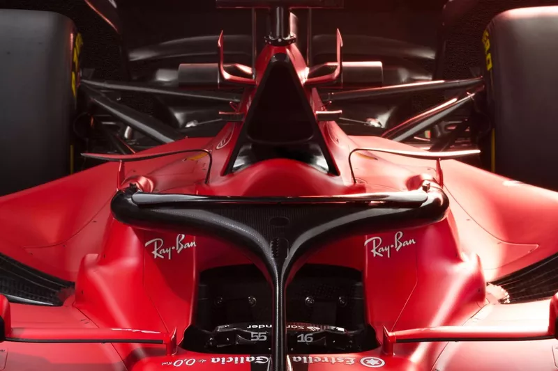 Ferrari SF-23. detail cockpit