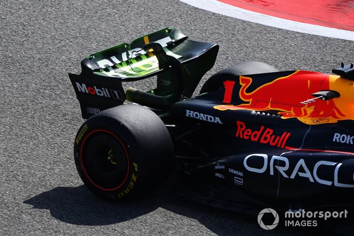Parafina en el coche de Max Verstappen, Red Bull Racing RB19