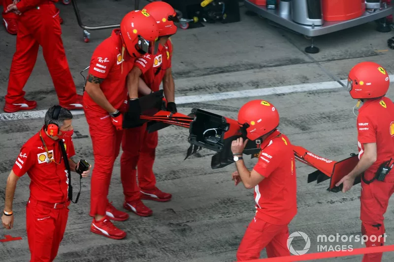 Ferrari practica los pitstops