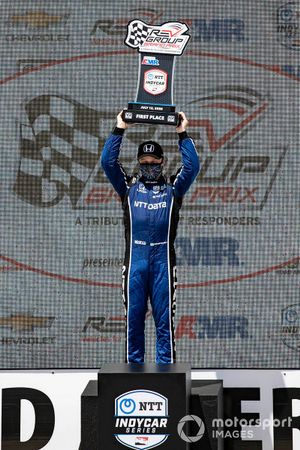 Race Winner Felix Rosenqvist, Chip Ganassi Racing Honda