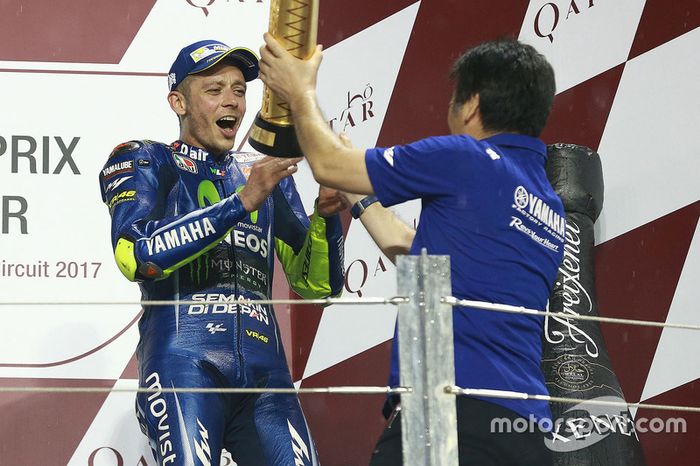 Podio: Valentino Rossi, Yamaha Factory Racing