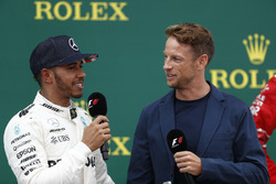 Podyum: Yarış galibi Lewis Hamilton, Mercedes AMG F1 ve Jenson Button