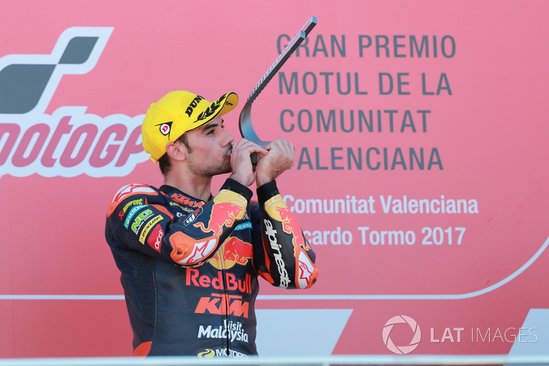 Podium: Race winner Miguel Oliveira, Red Bull KTM Ajo