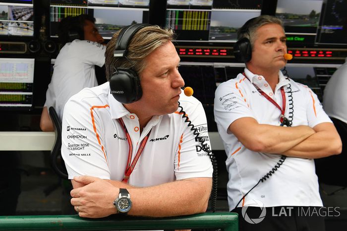 Zak Brown, CEO de McLaren Racing y Gil De Ferran, director deportivo de McLaren 
