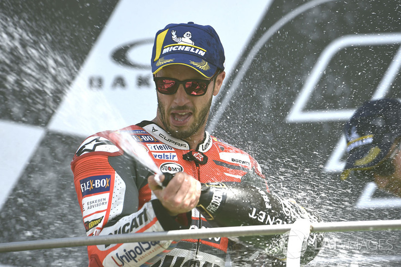 Подіум: друге місце Андреа Довіціозо, Ducati Team