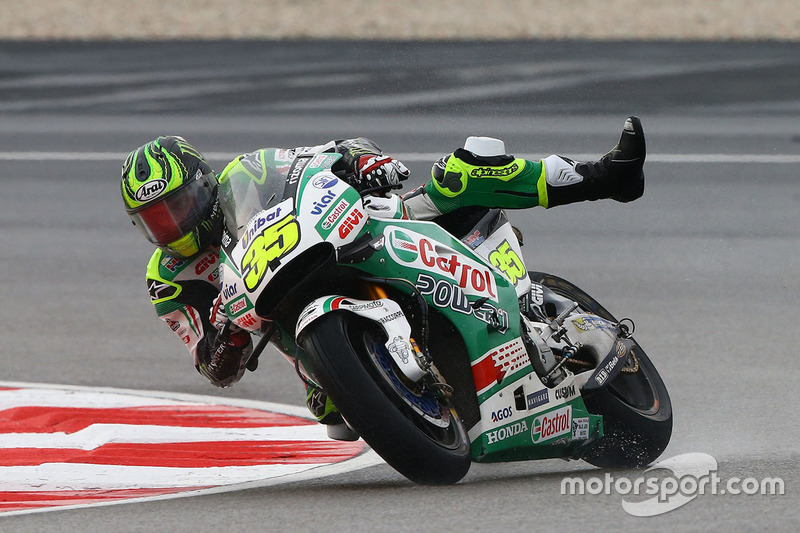 2. Cal Crutchlow, Team LCR Honda casi accidente