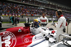 Marcus Ericsson, Sauber, on the grid