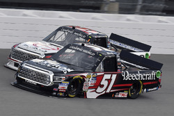 Kyle Busch, Kyle Busch Motorsports Toyota and Ryan Truex, Hattori Racing Enterprises Toyota