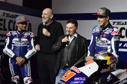 Jorge Martín, Gresini Racing Team and Fabio Di Giannantonio, Gresini Racing Team with Fausto Gresini, Team Manager