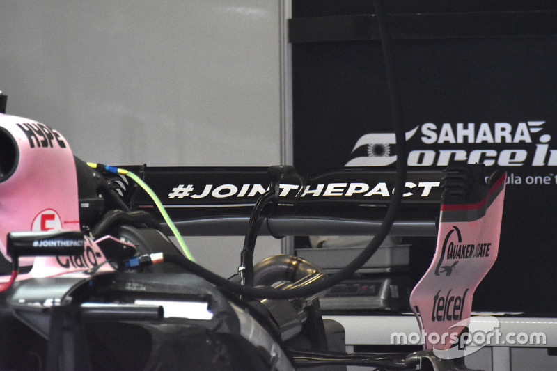 Alerón trasero del Force India VJM10
