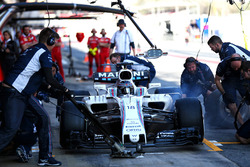 Lance Stroll, Williams FW40 s'arrête aux stands