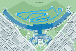 Streckenlayout der Formel E am Flughafen Tempelhof in Berlin 2017