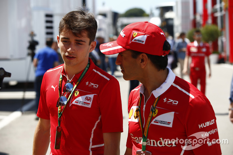 Charles Leclerc y Marc Gene, Ferrari