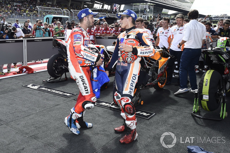 Andrea Dovizioso, Ducati Team, Marc Marquez, Repsol Honda Team