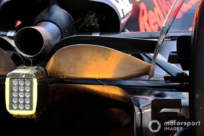 La parte trasera del Red Bull Racing RB18