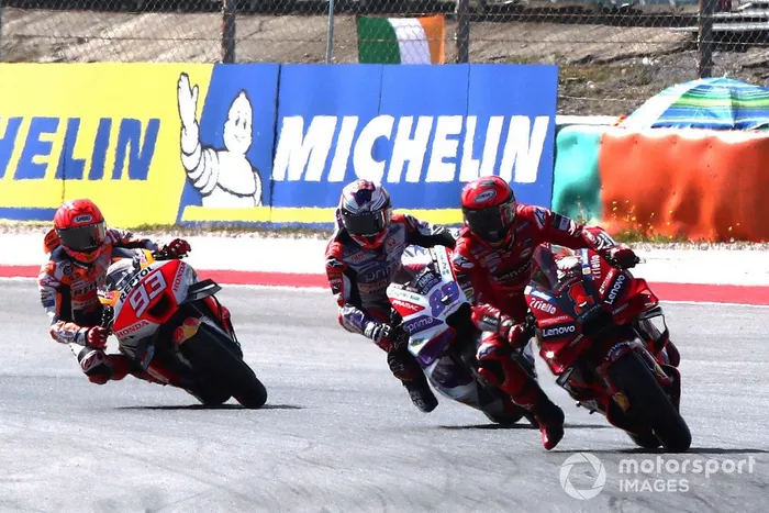 Jorge Martín, Pramac Racing, Francesco Bagnaia, Ducati Team, Marc Márquez, Repsol Honda Team 
