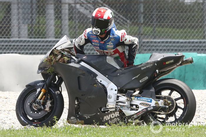 Alex Rins, Team LCR Honda crash