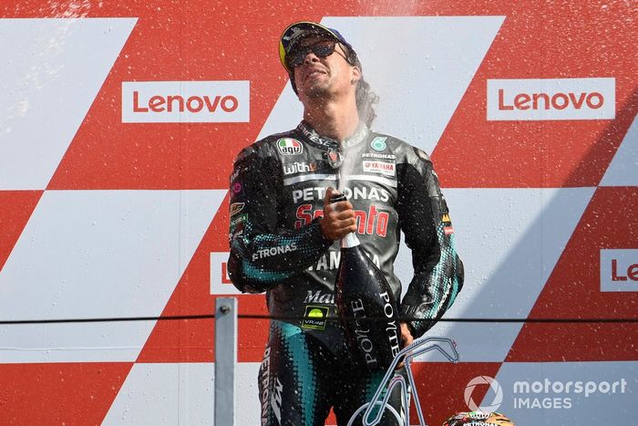 Podio: ganador Franco Morbidelli, Petronas Yamaha SRT