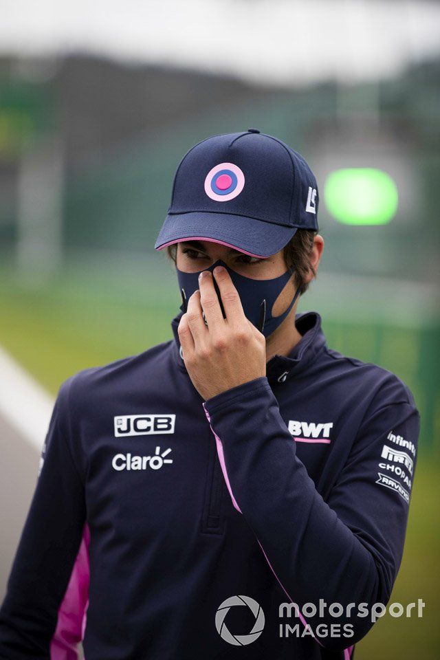 Lance Stroll, Racing Point, recorre la pista de Spa