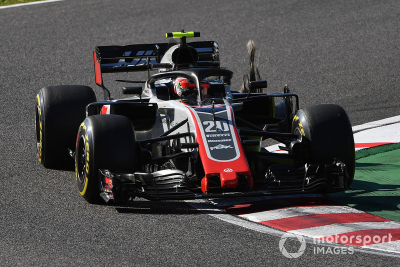 Abandon : Kevin Magnussen (Haas F1)