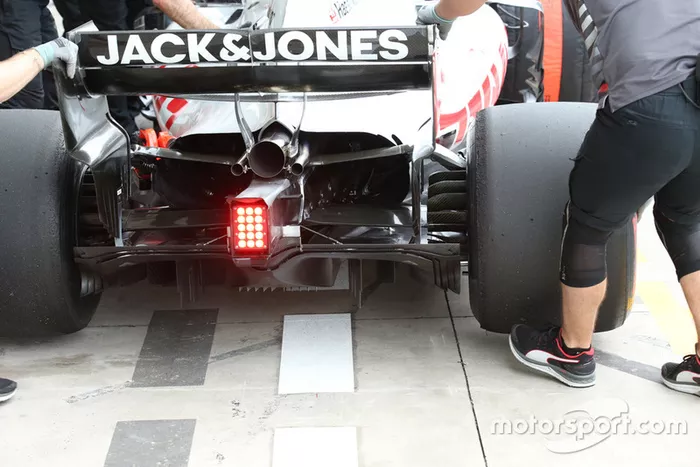 Detalle del difusor del Haas F1 Team VF-18 