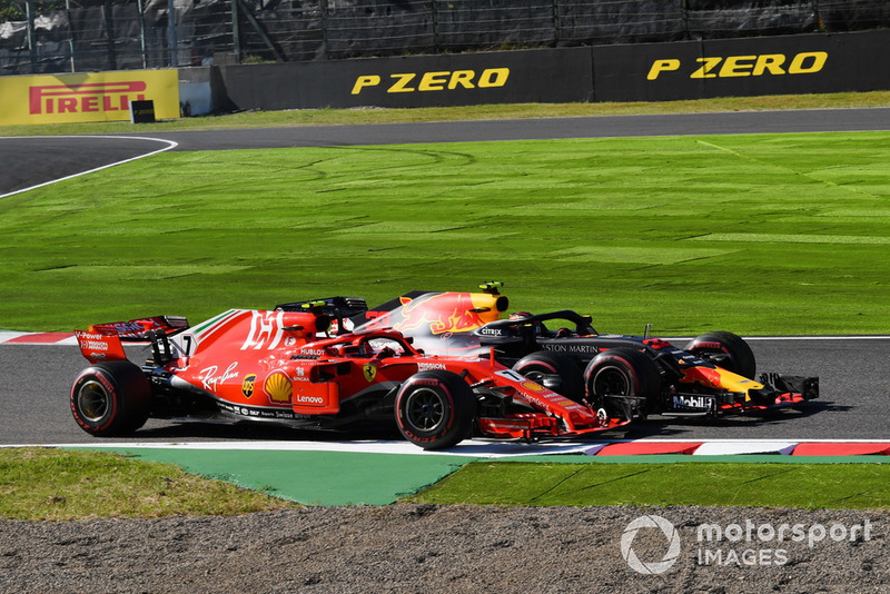 Raikkonen y Verstappen dan su versión de la historia tras su toque en la primera vuelta