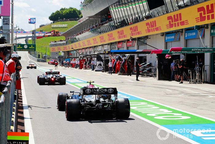 Lewis Hamilton y Valtteri Bottas, Mercedes