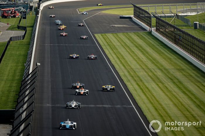 Alex Palou, Chip Ganassi Racing Honda, Josef Newgarden, Team Penske Chevrolet, Juan Pablo Montoya, Arrow McLaren SP Chevrolet