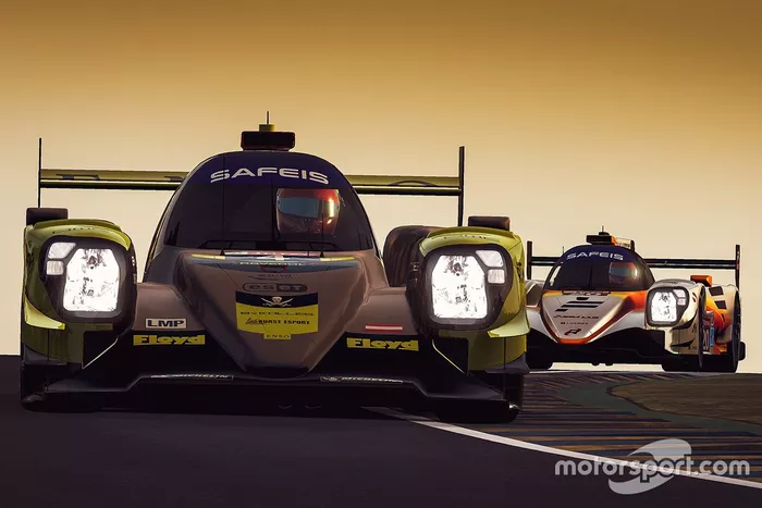 #4 Bykolles - Burst Esport Oreca 07 LMP2: Tom Dillmann, Esteban Guerrieri, Jernej Simoncic, Jesper Pedersen, #20 Team Redline Oreca 07 LMP2: Max Verstappen, Lando Norris, Atze Kerkhof, Greger Huttu