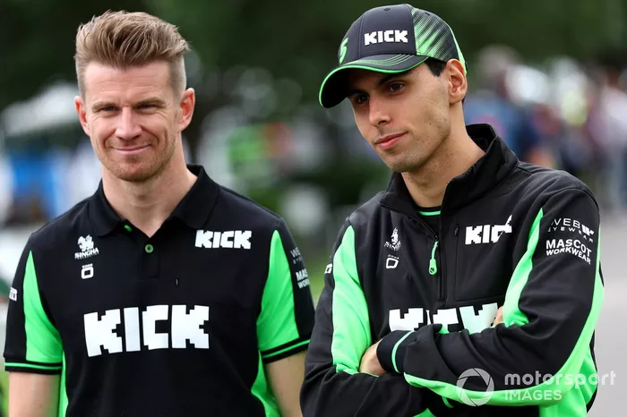 Nico Hulkenberg, Kick Sauber, Gabriel Bortoleto, Kick Sauber