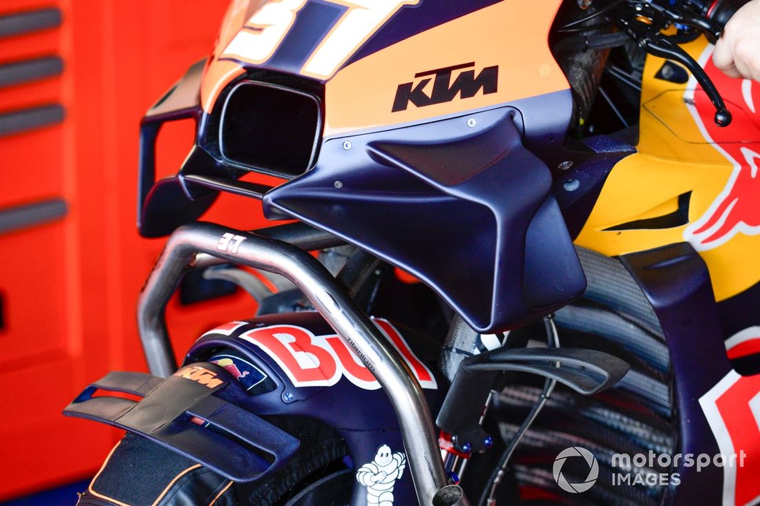Detalhes da moto da Red Bull KTM Factory Racing