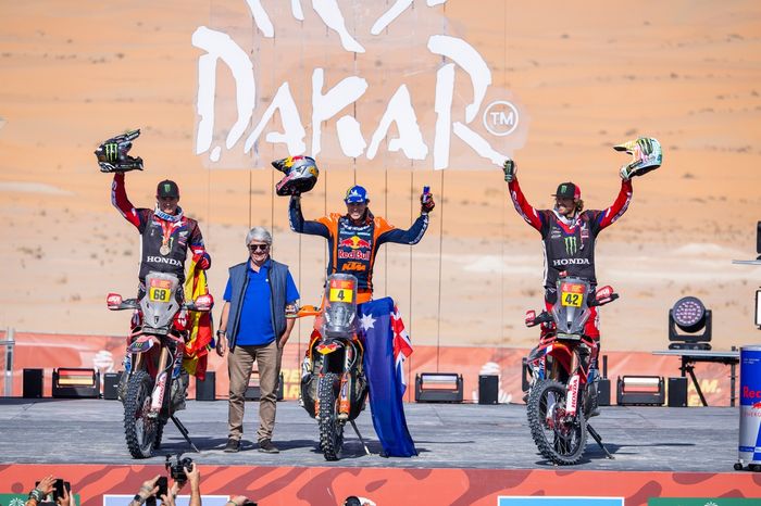 #68 Monster Energy Honda HRC Honda: Tosha Schareina, #4 Red Bull KTM Factory Racing KTM: Daniel Sanders, #42 Monster Energy Honda HRC Honda: Adrien Van Beveren