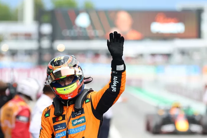 Pole sitter Oscar Piastri, McLaren