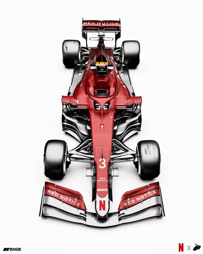 Pintura Red Notice - Netflix