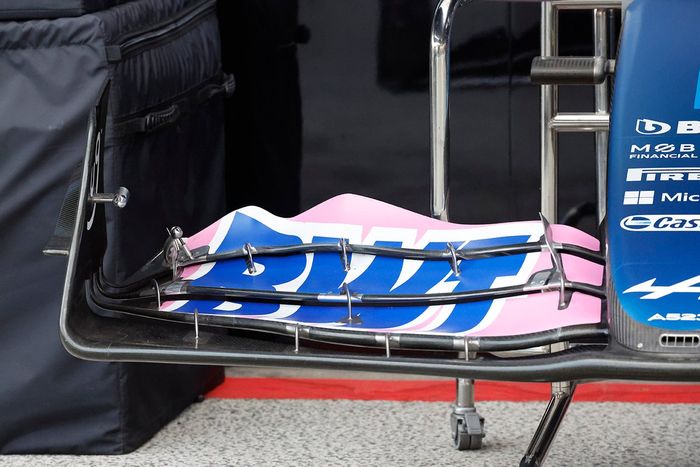 Alpine A523 detalle alerón delantero