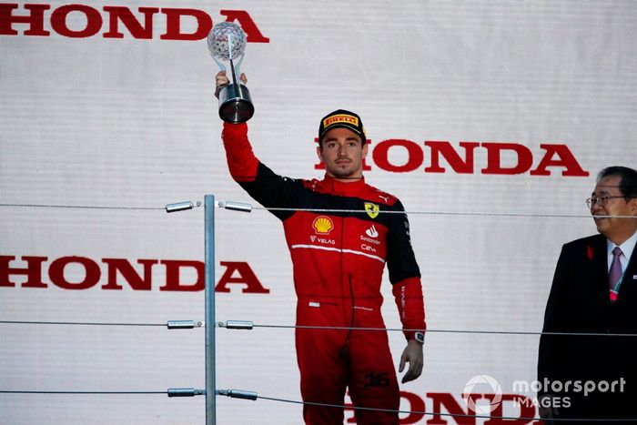 Podio: tercer lugar Charles Leclerc, Ferrari