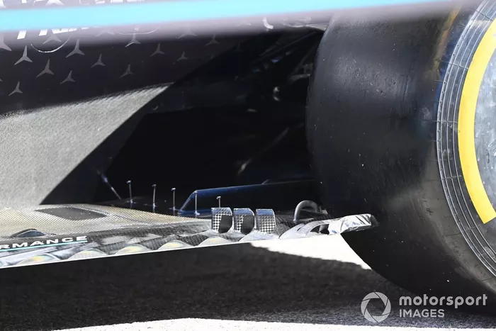Detalle técnico del Mercedes 