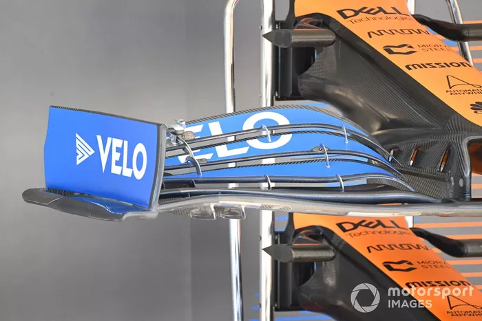 Parte del alerón delantero de McLaren