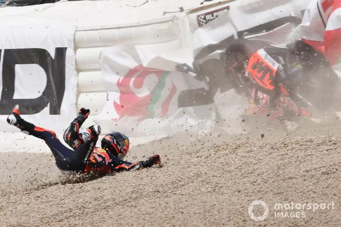 Dani Pedrosa, caída del Red Bull KTM Factory Racing