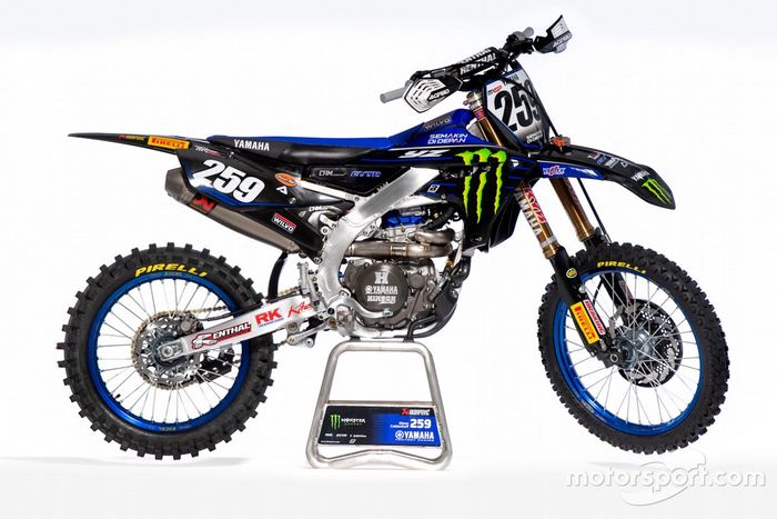 La moto de Glenn Coldenhoff, Monster Energy Yamaha Factory Racing