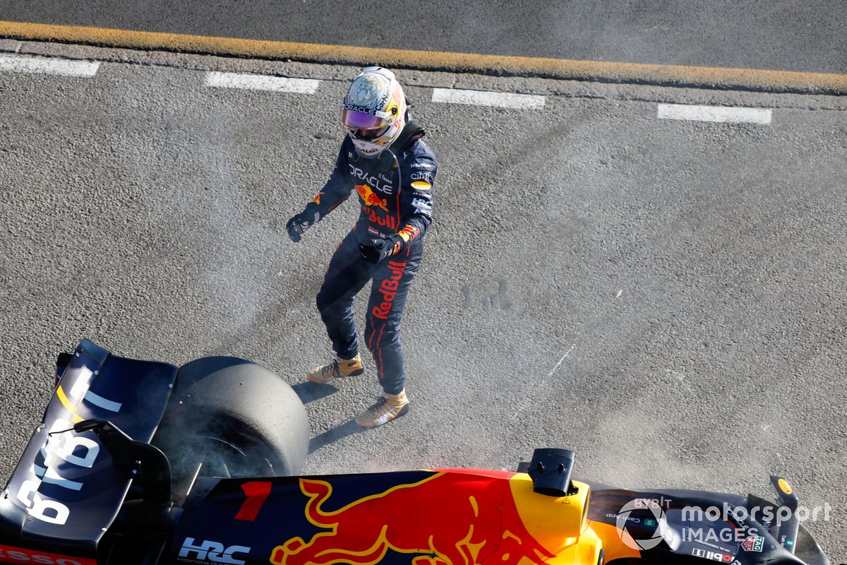 Max Verstappen, Red Bull Racing, retires from the race