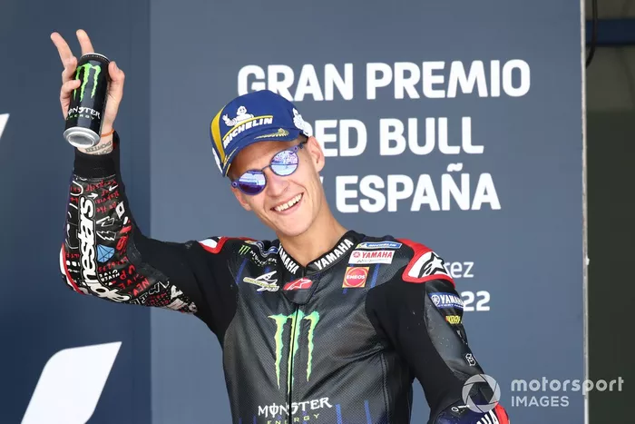 Podio: segundo lugar Fabio Quartararo, Yamaha Factory Racing