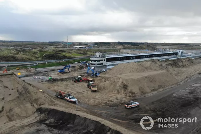 Les travaux sur le circuit de Zandvoort pour le Grand Prix des Pays-Bas
