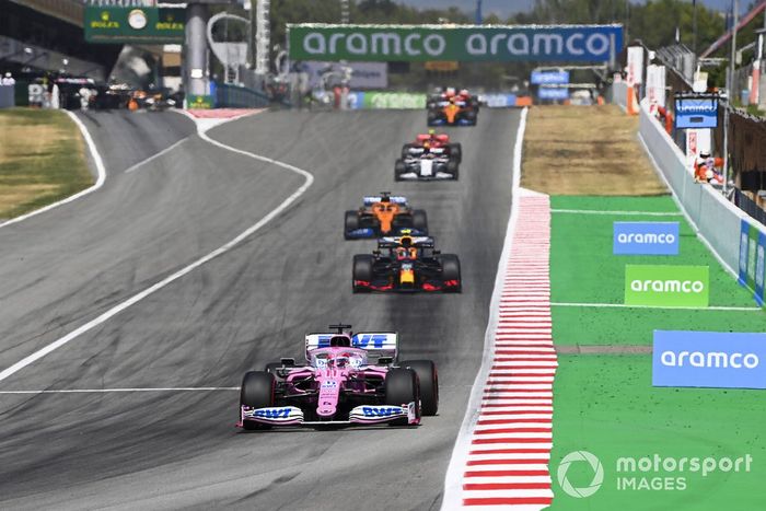 Sergio Pérez, Racing Point RP20, Alex Albon, Red Bull Racing RB16, Carlos Sainz Jr., McLaren MCL35