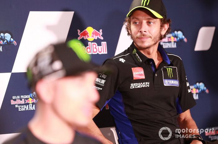 Valentino Rossi, Yamaha Factory Racing, en la conferencia de prensa