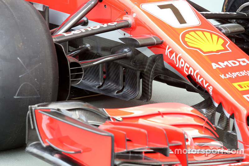 Ferrari SF71H turning vanes